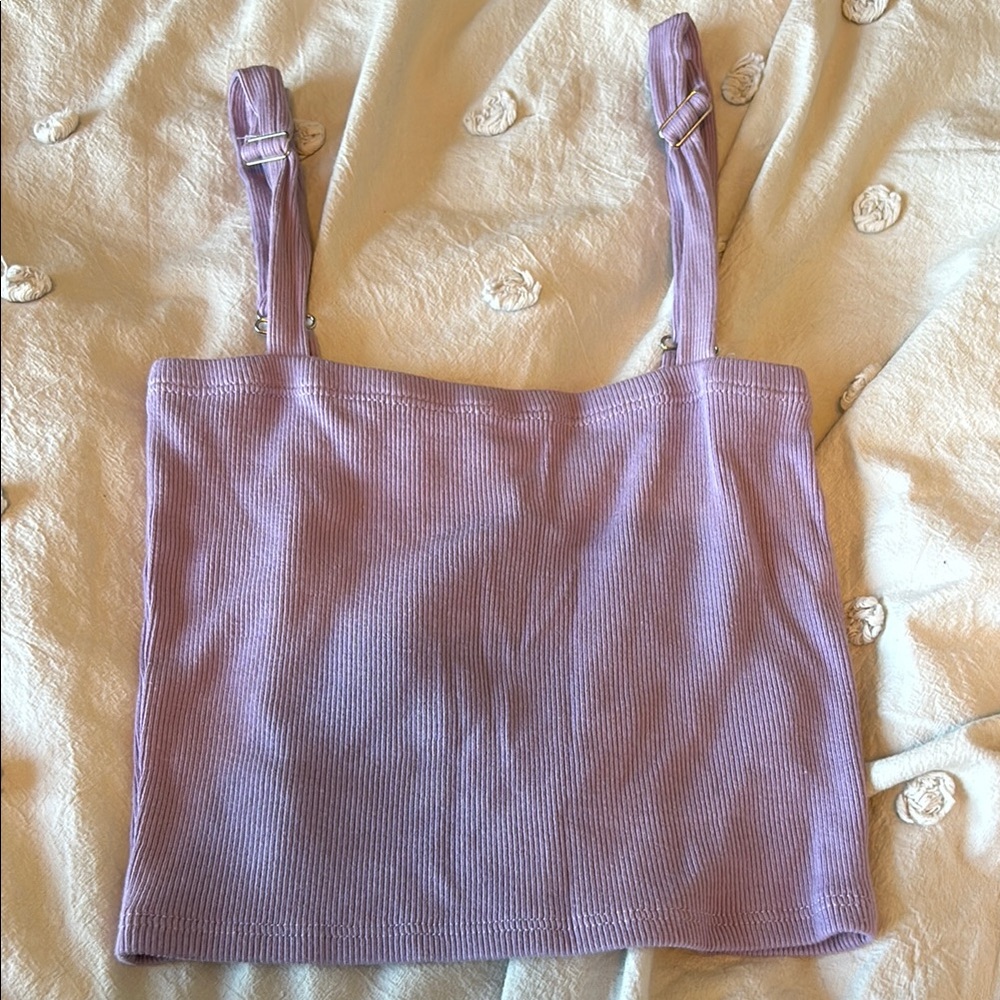 Lavender Ribbed Tank Top